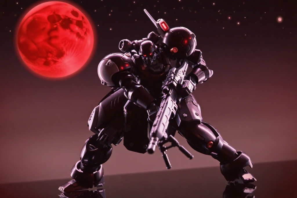 Sheik Mainland 1/144 Hyper Moveable Knight ZA-11 ZYKLON Metallic Black Grey Various Mounting Kits