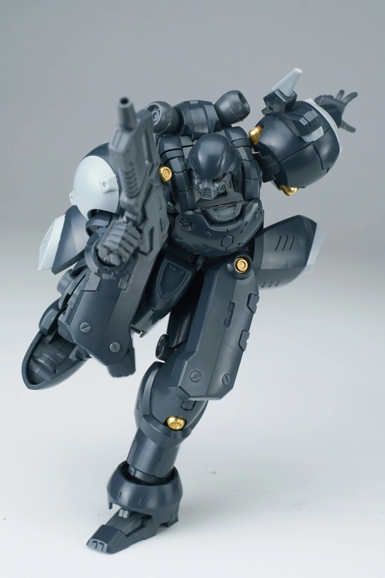 Sheik Mainland 1/144 Hyper Moveable Knight ZA-11 ZYKLON Metallic Black Grey Various Mounting Kits