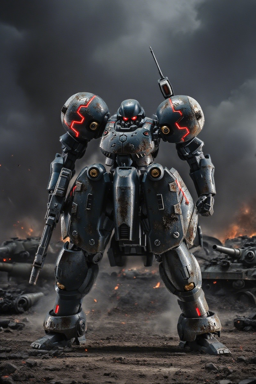 Sheik Mainland 1/144 Hyper Moveable Knight ZA-11 ZYKLON Metallic Black Grey Various Mounting Kits